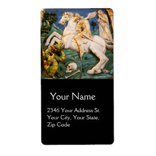 Etiqueta Santo George, Dragon e Princesa