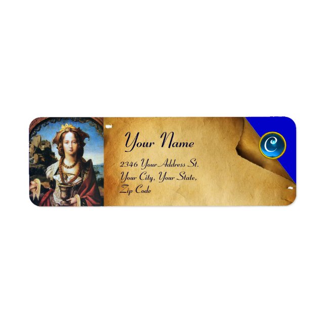 Etiqueta SANTO MARIA MAGDALENE Blue Gemstone (Frente)