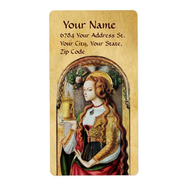 ETIQUETA SANTO MARY MAGDALENE (Frente)