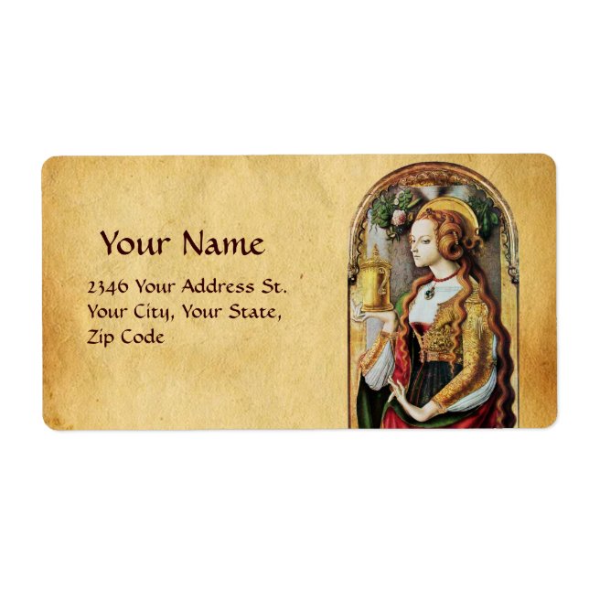 ETIQUETA SANTO MARY MAGDALENE (Frente)