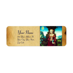Etiqueta SANTO MARY MAGDALENE, PAPEL Castanho