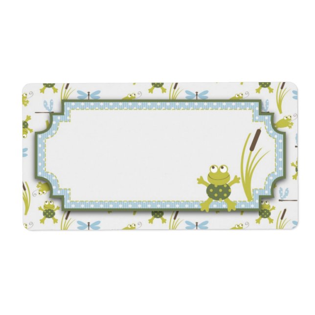 Etiqueta Sapo e Chá de fraldas Dragonfly (Frente)