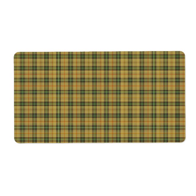 Etiqueta Saskatchewan tartan (Frente)