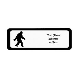 Etiqueta Sasquatch Squatchin' Silhouette