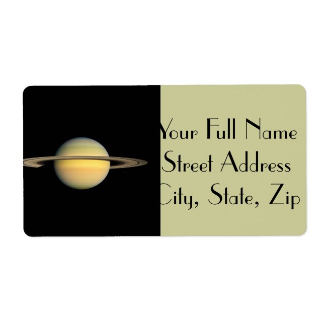 Etiqueta Saturno no Equinox (Frente)