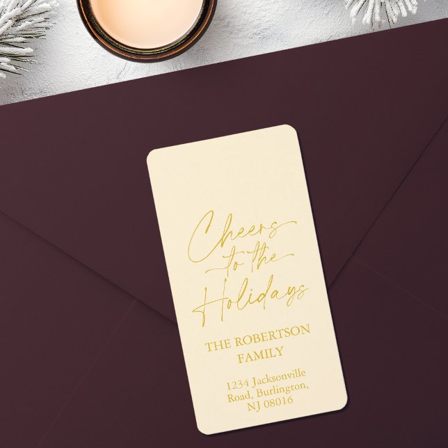 Etiqueta Saúde às Festas Festivas (Criador carregado)