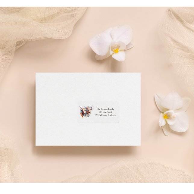 Etiqueta Scandi Farmhouse Cattle, costume (Criador carregado)