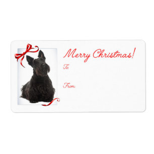 Etiqueta Scottie Christmas Gift Stickers