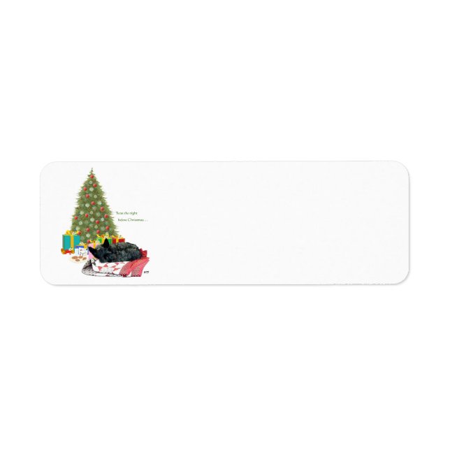 Etiqueta Scottie Christmas Nap Labels (Frente)