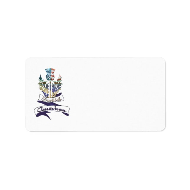 Etiqueta Scottish American Address Labels (Frente)