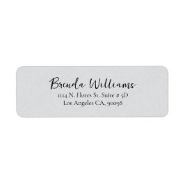 Etiqueta Script branco de textura linear de Cinza minimalis