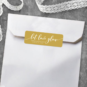 Etiqueta Script Relax Cor Personalizada Deixe o Amor Brilha