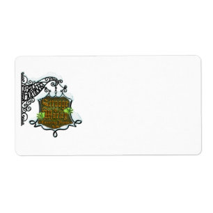 Etiqueta ScroogeHauntedSign