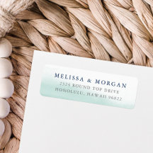 Seaglass Tides Costeira Watercolor Endereço de Dev