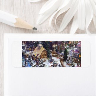 Etiqueta Seasons Greetings From our Village to Yours