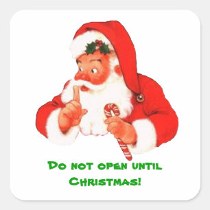 Etiqueta secreta do Natal do papai noel