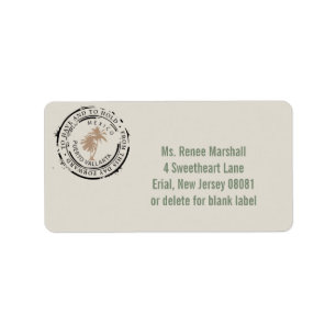 Etiqueta Selo da palmeira do passaporte de Puerto Vallarta