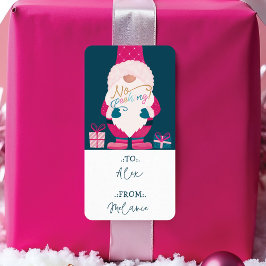 Etiqueta Sem Papais noeis de Natal Brilhantes Gnomo Para E 