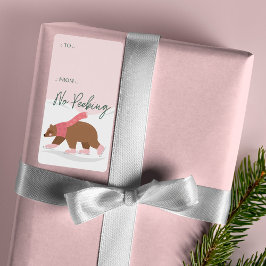 Etiqueta Sem Pequim O Urso De Água Do Urso Da Madeira Para