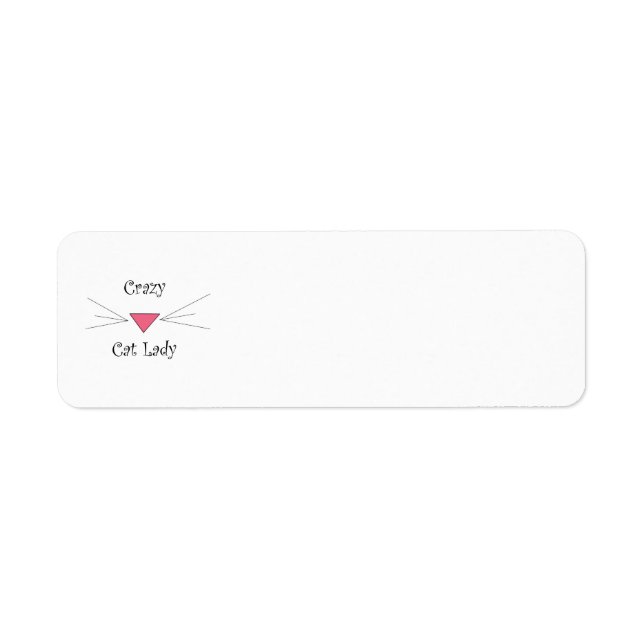 Etiqueta Senhora de Gato Louca (Frente)