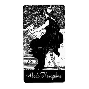 Etiqueta Senhora do Vintage Personalizada