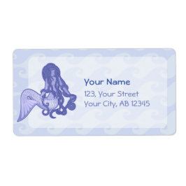 Etiqueta Sentado - Sereia Azul