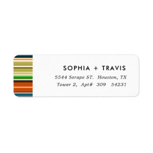 Etiqueta Serape Summer Stripes