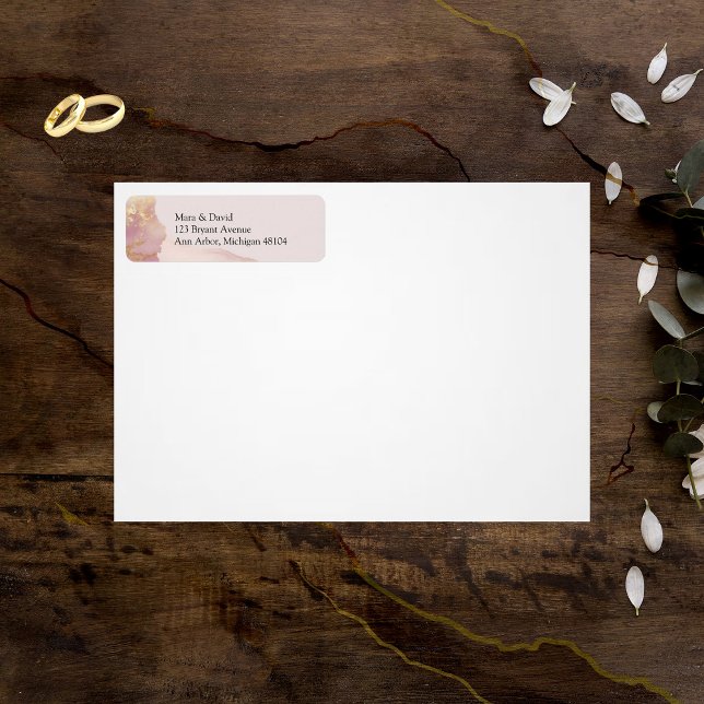 Etiqueta Seraphina de Seraphina rosa e Dourada (Criador carregado)