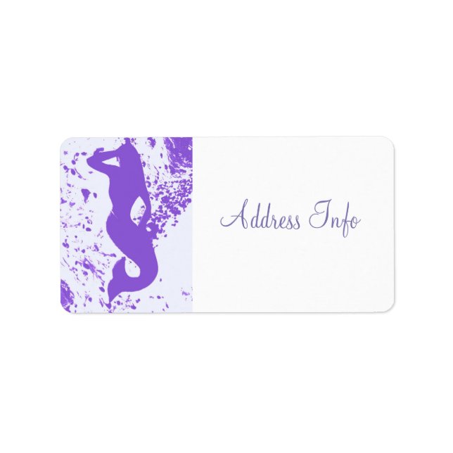 Etiqueta sereia de lavanda (Frente)