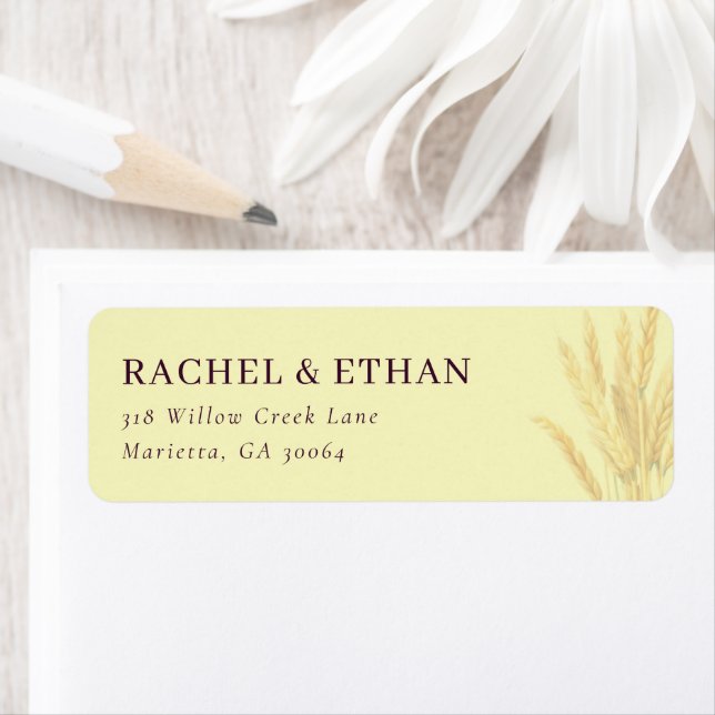 Etiqueta Serene Beige Wheat Stalks (Insitu)
