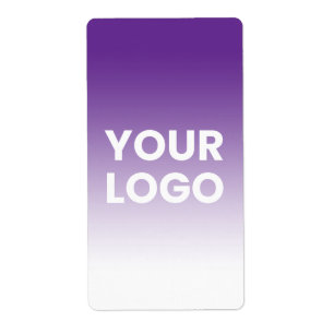 Etiqueta Seu logotipo e gradiente de cor de fundo editável