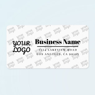 Etiqueta Seu logotipo empresarial endereçado de devolução m