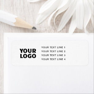 Etiqueta SEU LOGOTIPO Endereço de devolução em branco sim