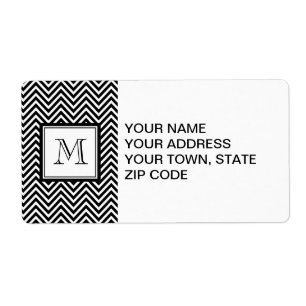 ETIQUETA SEU MONOGRAMA, VIGA PRETA