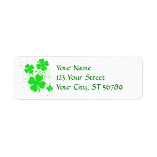 Etiqueta Shamrock Spatter