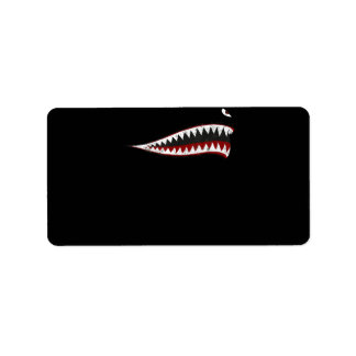 Etiqueta Shark P-40 Warhawk Nose Art Wwii Ww2 Avião