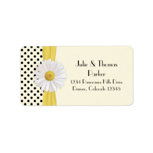 Etiqueta Shasta Daisy Address Labels