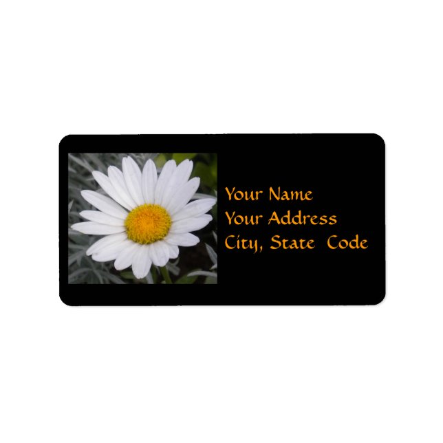 Etiqueta Shasta Daisy Address Labels (Frente)