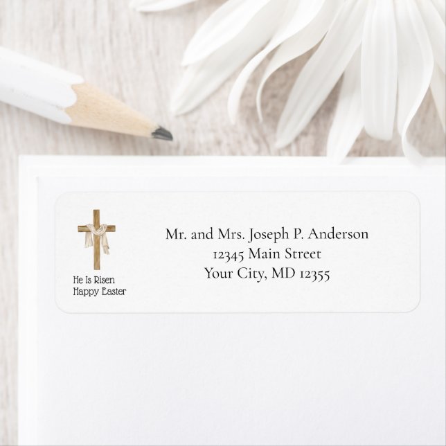 Etiqueta Shroud of Turin Easter Cross Religious Christian (Insitu)