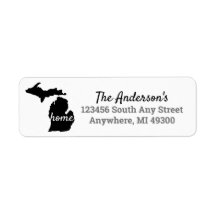 Silhouette Preto do Michigan Home