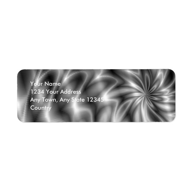 Etiqueta Silver Swirl (Frente)