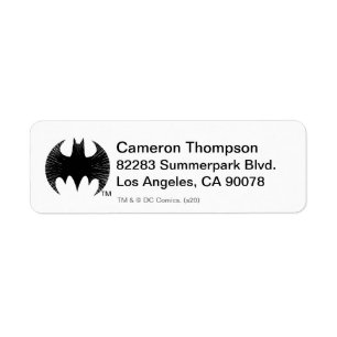 Etiqueta Símbolo Batman Logotipo Streak