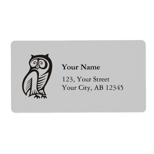 Etiqueta Símbolo de coroa preto (Frente)