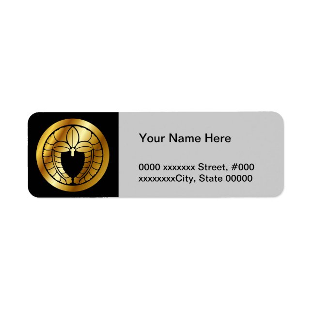 Etiqueta Símbolo de descanso familiar japonês (KAMON) (Frente)