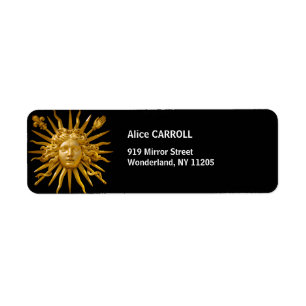 Etiqueta Símbolo de Luís XIV o Rei Sol