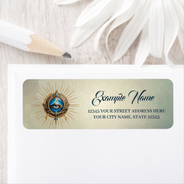 Etiqueta Símbolo do olho do Egito, (Insitu)