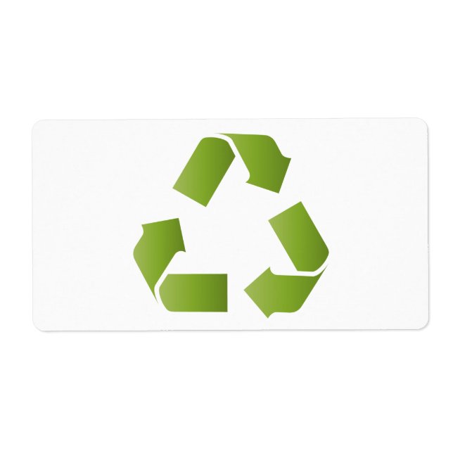 Etiqueta SÍMBOLO DO reciclar (Frente)