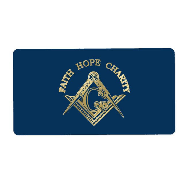 Etiqueta Símbolo maçônico (Frente)