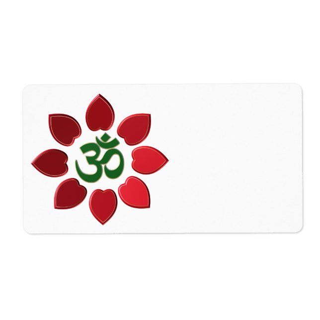 Etiqueta Símbolo Om (Frente)