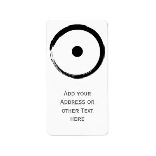 Etiqueta Símbolo solar astrológico - Círculo Zen Budista 1